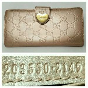 Authentic Gucci Guccissima Long Leather Wallet